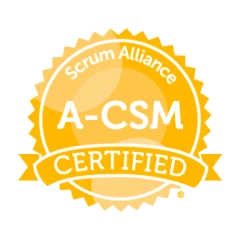 Scrum联盟acsm认证徽章