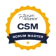 scrum alliance csm认证徽章