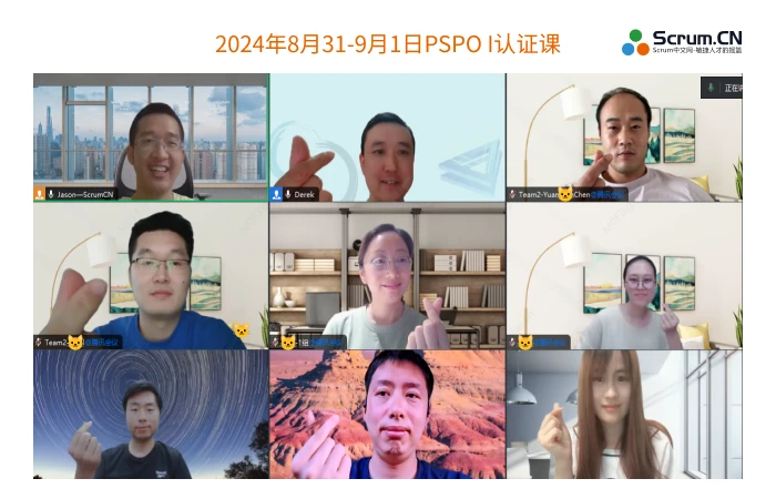 2024年8月31-9月1日PSPO I认证课